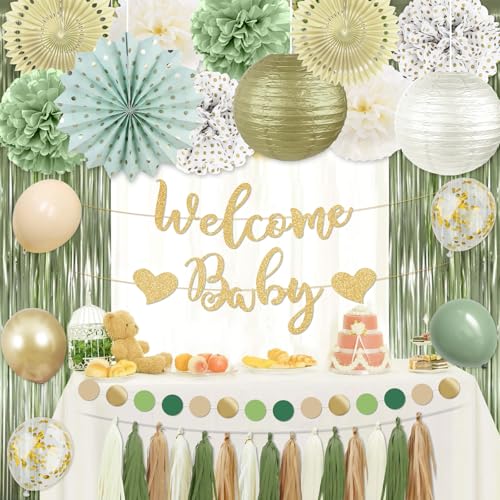 gender neutral baby shower decor