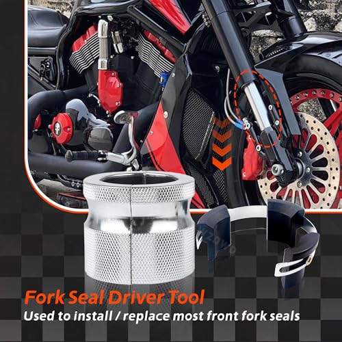 Image of 35-50mm Motorcycle Fork Seal Tool,Adjustable Fork Seal Driver For Harley Davidson Suzuki Kawasaki Yamaha Honda Motorcycles Dirt Bike Fork Seal Tool