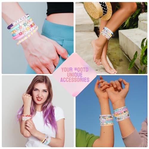 Pizooro BMK-3 Friendship Bracelet Kit With 28 Colors, 5040 Clay Beads thumb #5