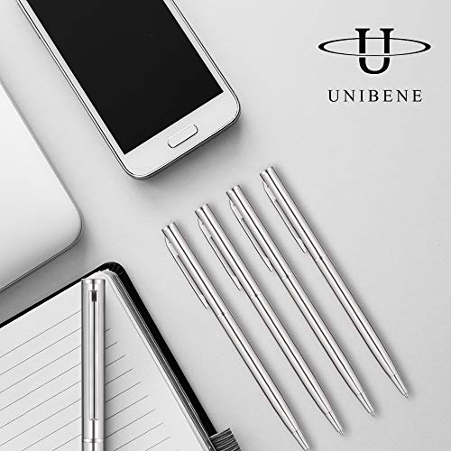 Unibene Slim Stainless Steel Retractable Ballpoint Pens thumb #7