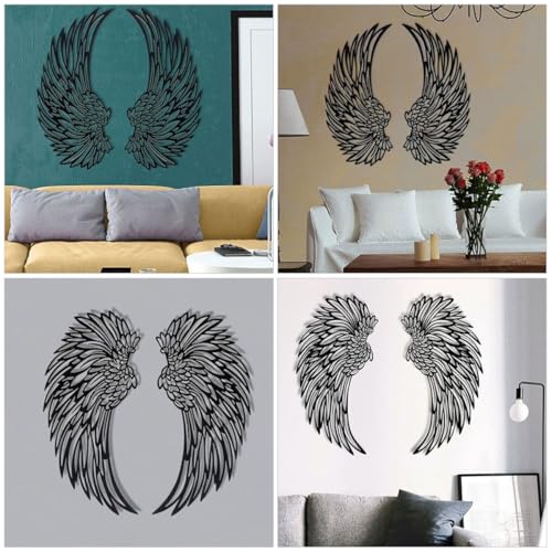Sculpture murale d'aile suspendue design artistique HEMOTON
