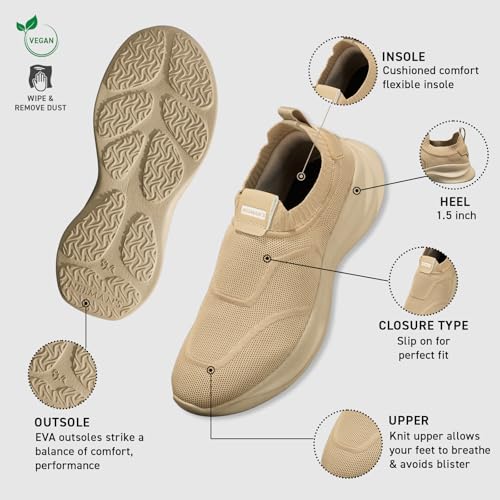 Image of Neeman's Sole Max Cush Slip Ons for Unisex | Chunky Cushioned Casual Shoes with High-Rebound Foam | Breathable Knit Upper | Lightweight EVA Sole Comfort Shoes