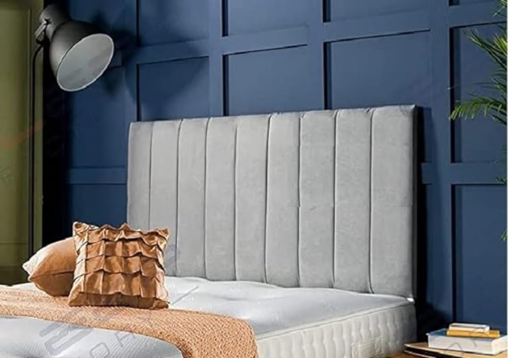 mm08enn Beautiful Luxury clarance headboard in 26" height Choice of plush Fabric and Crushed Velvet Fabric and (Maroon Plush, 4ft small double)