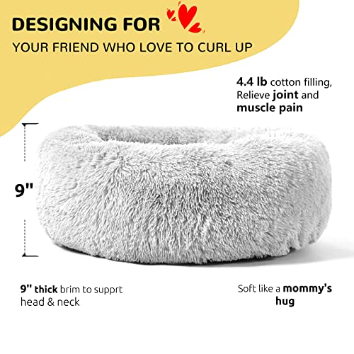 Hachikitty Dog Beds Calming Donut Cuddler, Puppy Dog Beds Large Dogs, Indoor Dog Calming Beds Large,30'' #TOP1