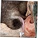 Kisangel 2kg Pink Salt Lick Block for Livestock Natural Mineral Salt Brick Cattle Deer Goats Nutritional Rope for Easy Suspension