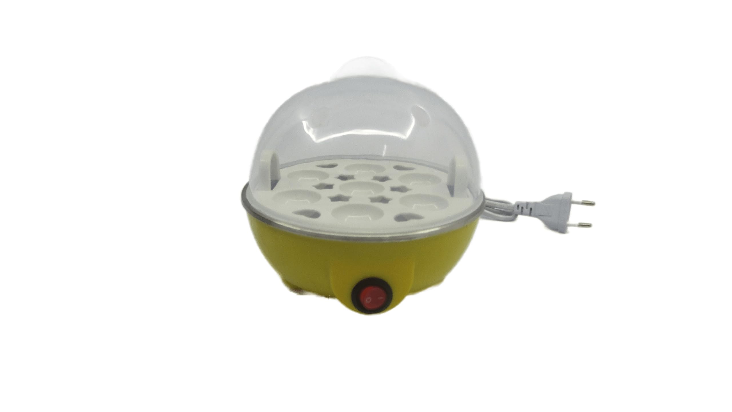 Zoov Egg Boiler, 7 Egg Capacity, For Hard, Soft, Medium Boiled Eggs & Transparent Lid, (Yellow)