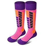 Soared Winter Ski Socks Snowboard Snow Warm Knee Over the Calf OTC High Performance 2 Pairs for Kids...