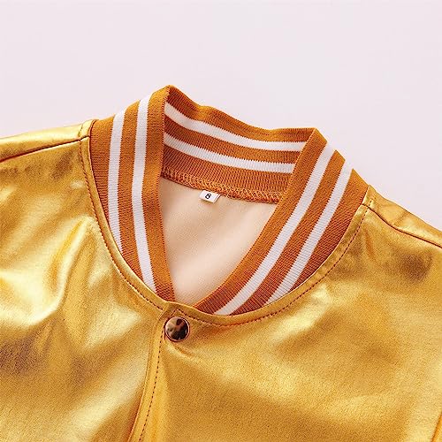 Yuji Itadori Girls Sequined Jacket Christmas Varsity Jacket Shiny Bomber Coat Halloween Outfit3