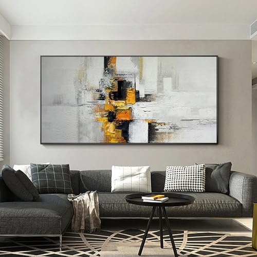 Peinture moderne oeuvre photo pour salon tableau toile abstrait grand mur art décor 95x190