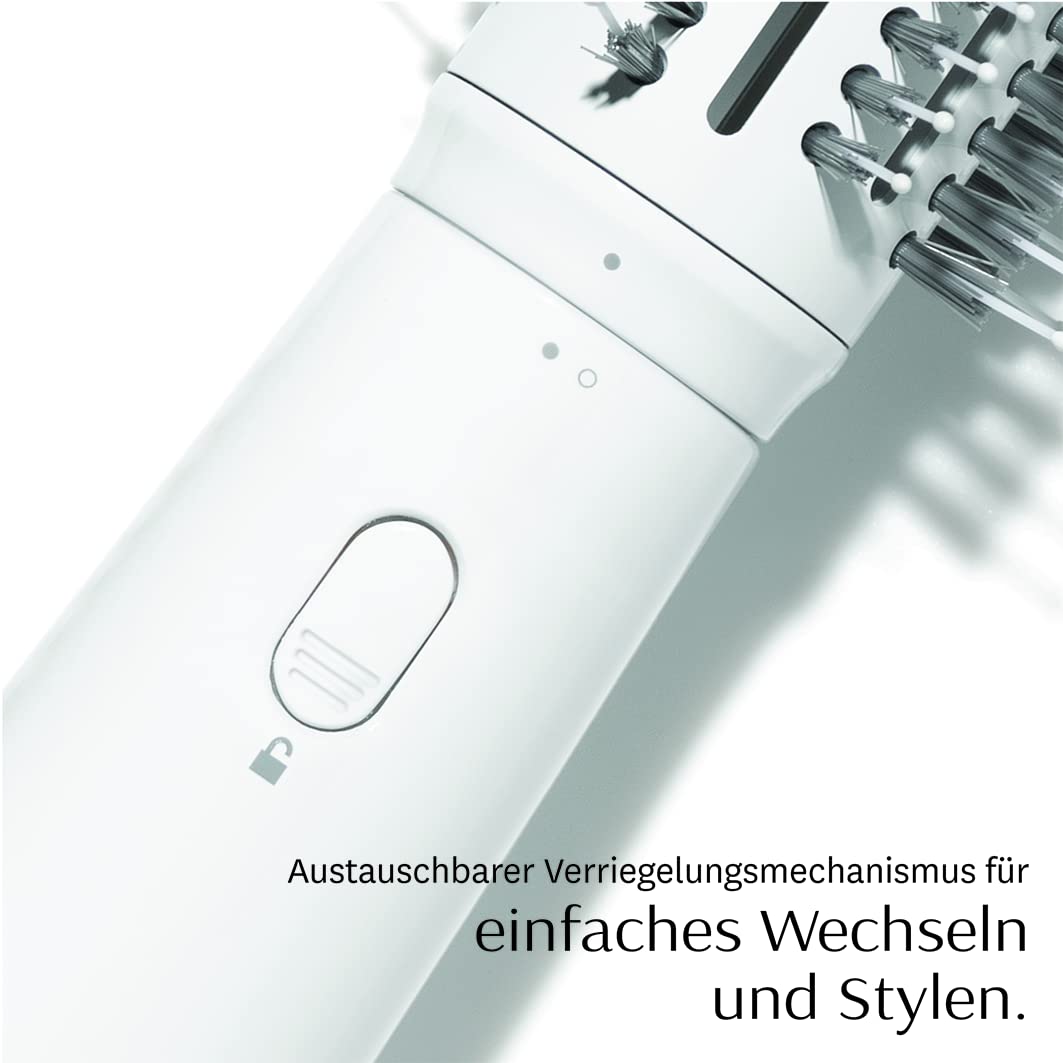 T3 AireBrush Duo Heißluft-Trockenbürste mit zwei austauschbaren Aufsätzen, 15 Temperatur und Geschwindigkeitskombinationen, T3 IonFlow Technologie, Volume Booster Schalter + feststellbarer Kaltstufe