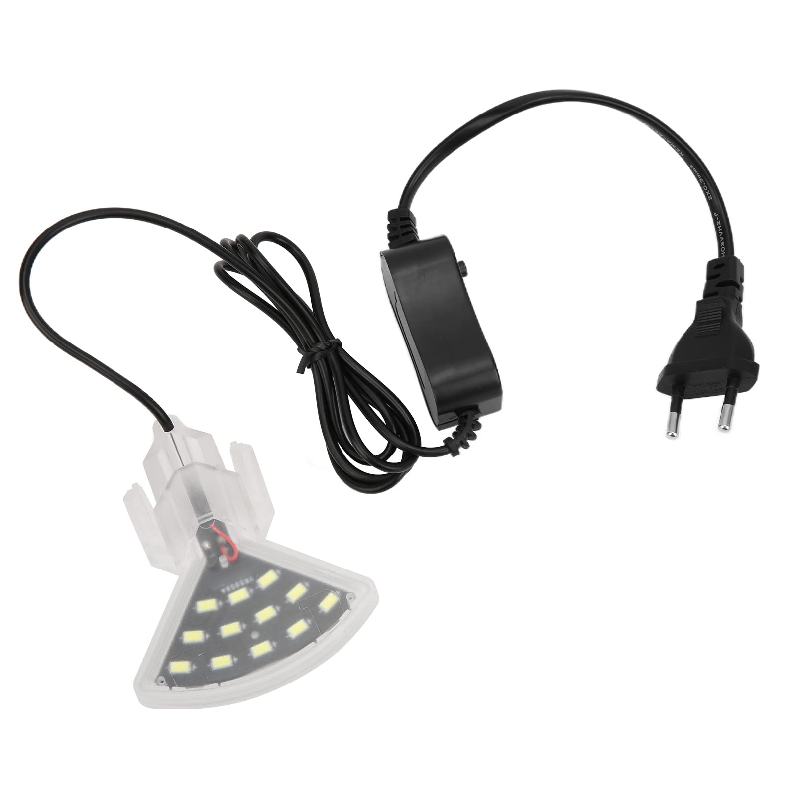 Lantuqib Luz LED para Peceras, Clip Pequeño de Alto Brillo, Temperatura de Color Alta, Estimula la Fotosíntesis de Plantas, Luz LED para Acuario con Clip para Iluminación de Peceras