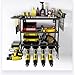 Curtainboro Heavy Duty Power Tool Organizer Wall Mount, Power Tool Shelf Battery Storage, Heavy Duty Metal Tool Shelf for Garage Organization