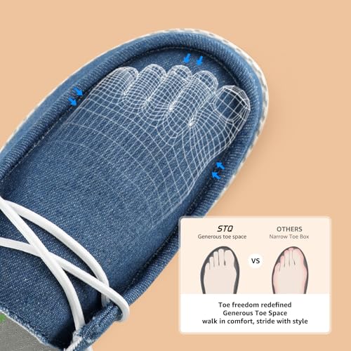 Image of STQ Women's Orthopedic Loafers丨Lightweight Casual Boat Shoes for Plantar Fasciitis