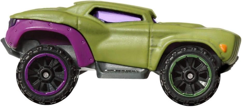 Hot Wheels Marvel Hulk Character Car, side view