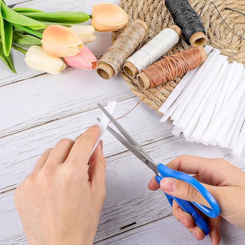 Image of 100PCS Thread Net Spool Saver, Cosmetic Makeup Brush Protective Sewing Embroidery Threads Net Mesh Sewing Thread Cones Nets for Quilting Winding Embroidery Serger Spools White 11.5 * 1cm