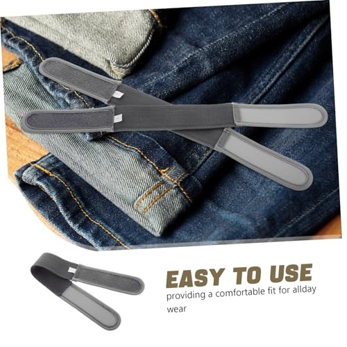 TOYANDONA 1pair Unisex No Buckle Elastic Waist Belt Hook and Fastener Stretchy Invisible Belt for Jeans and Casual Wear Construction for Men and Women3