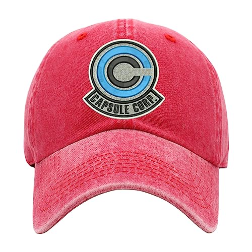 Image of ALLNTRENDS Capsule Corp Washed Pigment Dyed Baseball Cap