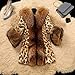 AQAYL Faux Fur Coat Women Leopard Print Coat Fuzzy Fleece Jacket Open Front Cardigan Fashion Winter Coats Warm Outwear