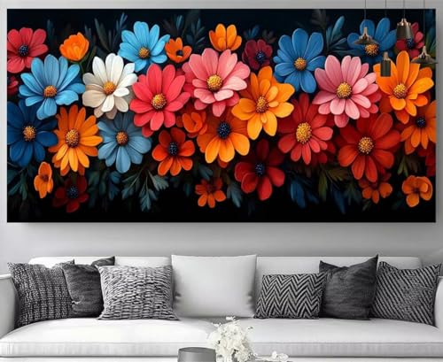 Diamond Painting Enfant motif dessin animé fleur kit complet 5D de grand format 50x150cm M-Y488