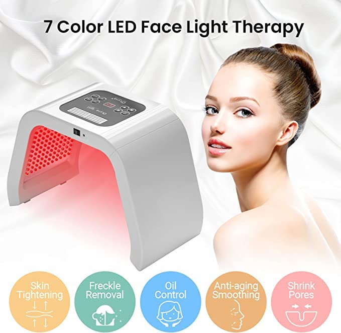 Kostech Omega LED-Face-Mask-Light-Therapy 7 Color LED Face Mask SPA Facial Equipment Skin Rejuvenation Light Facial Body Beauty Machine for Skin Care - Image 2