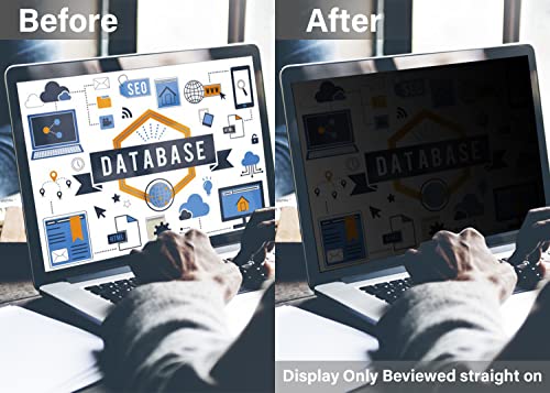 Dabernur Magnetic Privacy Screen Filter For Macbook Pro 13 Inch (2018-2021, M1), Removable Laptop Screen Protector For Macbook Air 13 Inch (2016-2022, M1), Anti Blue Light, Anti Spy, Anti Scratch & Anti Glare, With Camera Cover Slide #TOP5