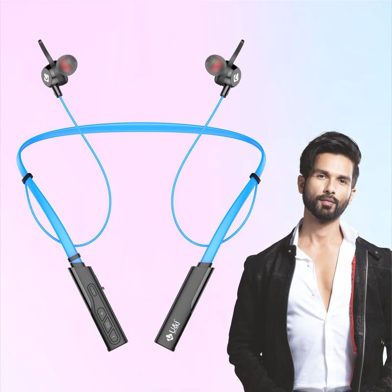 Image of U&I Melody 48 Hrs Battery Backup Bluetooth Neckband with Sound Equalizer, Quick Charge and Media Control
