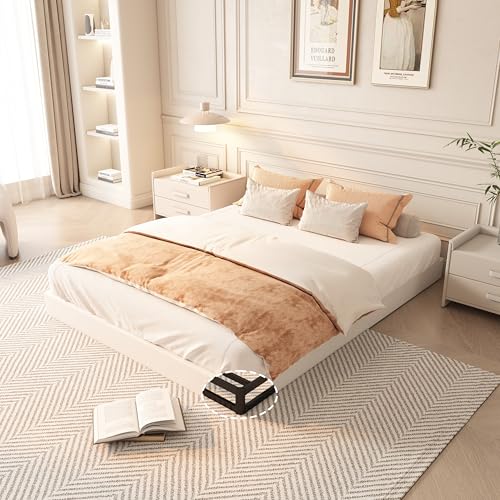 YORMDMO Queen Size Box Spring, 5 Inch Low-Profile Box Springs with Fabric Cover, Heavy Duty Metal Mattress Foundations Easy Assembly Noise-Free