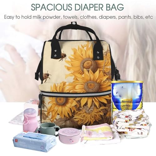 Sac à dos à langer grande capacité imperméable et isotherme - 5