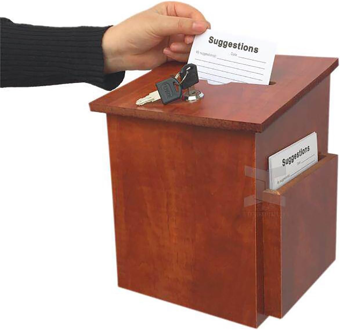 Security Key Drop Box, Curbside Mailbox with Lock and Key, Waterproof and Rust Resistant, Architectural Mailboxes for Home and Office