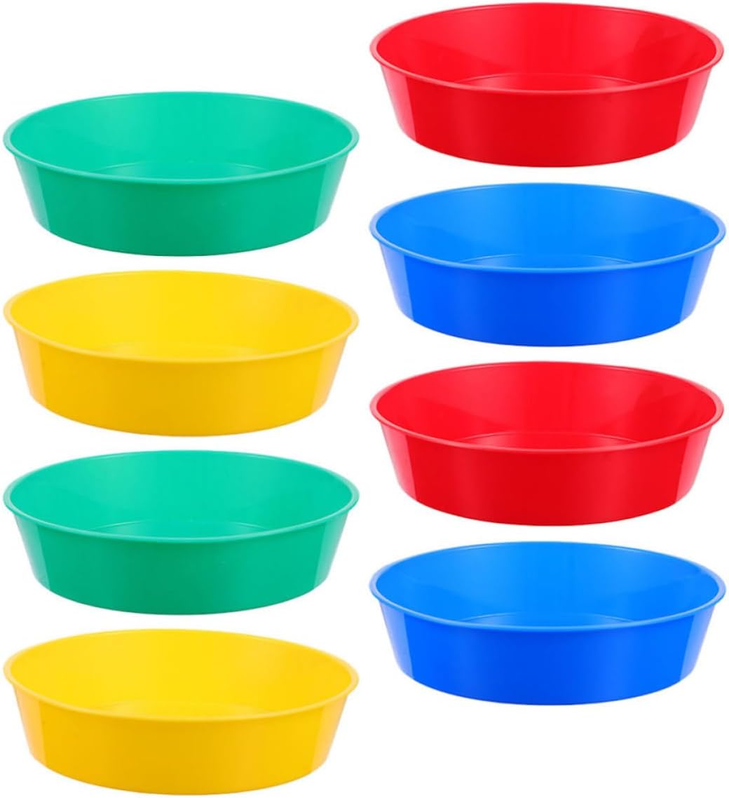 8pcs Plastic Mixing Trays Paint Pallets for Artists Watercolor Mixers Attractive Design Easy to Operate Practical and Visually Appealing for DIY Enthusiasts Beginners