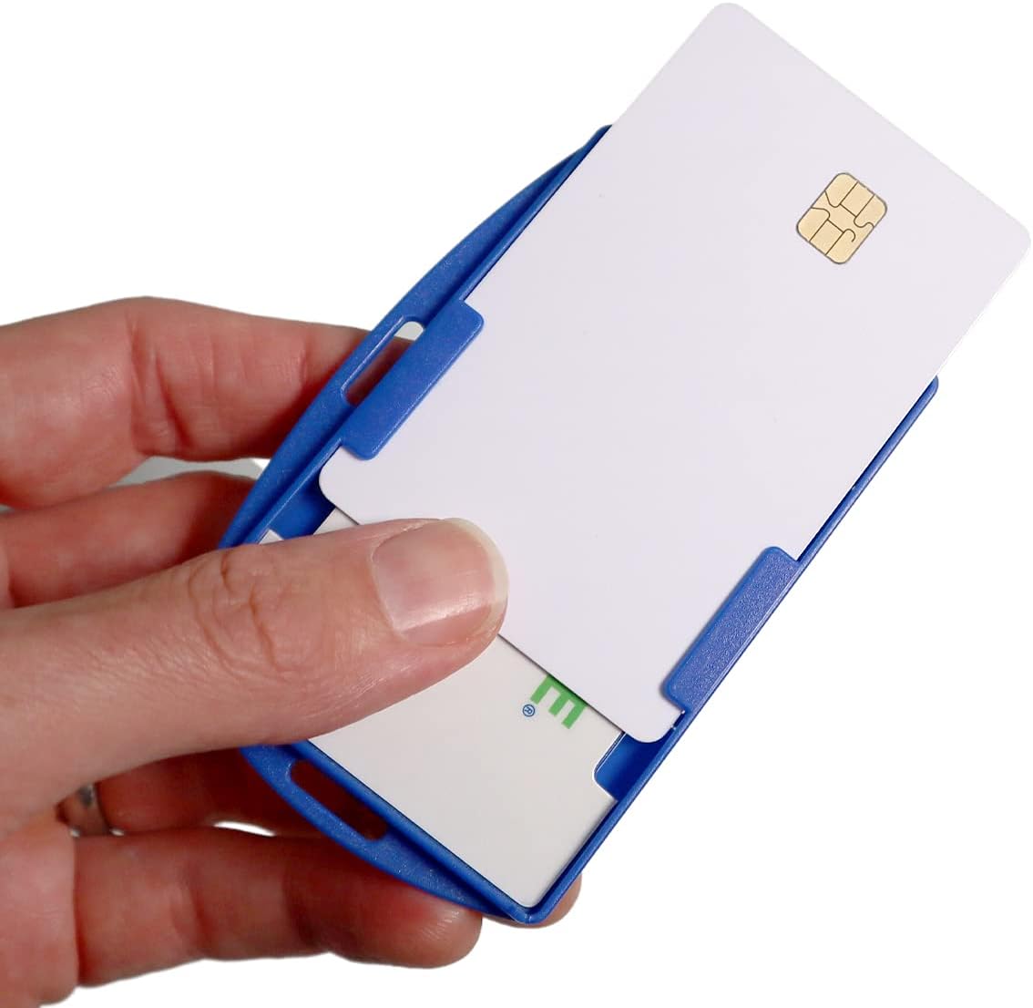 5 Pack - RFID Blocking ID Badge Holder (Holds 2 Cards) - SkimSAFE - Dual Sided Shield Blocks 13.56MHz Radio Signal - Specialist ID (Royal Blue)
