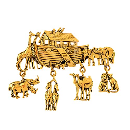 Broches de bateau en forme d'animal au design coloré et ludique pour hommes et femmes