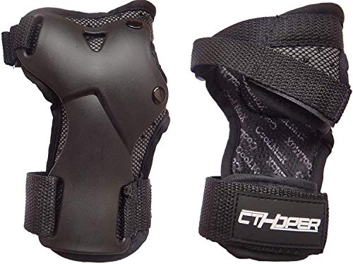 CTHOPER Impact Wrist Guard Protective Gear Wrist Brace Wrist Support for Skating Skateboard Skiing Snowboard (Black, M) - Image 2