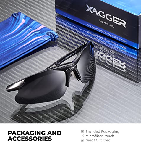 Xagger Youth Polarized Sports Sunglasses For Boys Girls Age 8-14 Kids Teens Lightweight Baseball Softball Cycling Running Glasses #TOP4