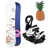 elfgen bindung test  Ftwo Bloom Kinder Snowboard Set 2019~125 cm + ELFGEN JUNIOR BINDUNG + PAD