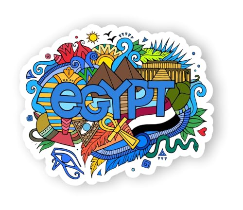 Image of Egypt Acrylic Fridge Magnet - UV Textured Printed, Stylish Multicolor Magnet for Fridge, Wardrobe & Metal Surfaces, Pack of 1 (Egypt)