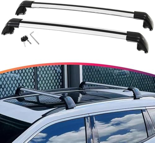 Barras de techo bloqueables para Cadillac XT4 con soporte de 75kg 2