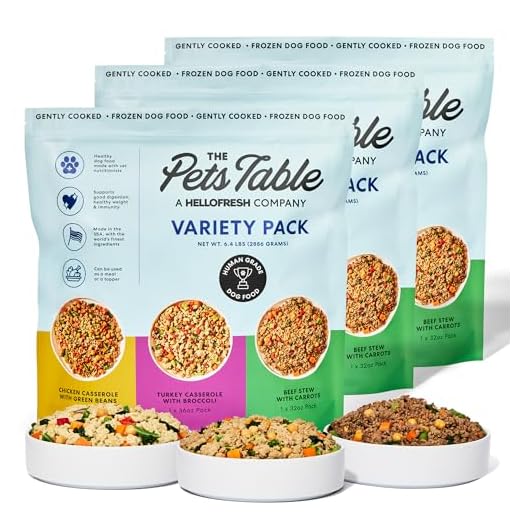 The Pets Table Human-Grade Variety Pack Fresh Dog Food, Dog Food Topper or Complete Meal, 9 Count of 32 to 36-oz Pouches, 19lbs