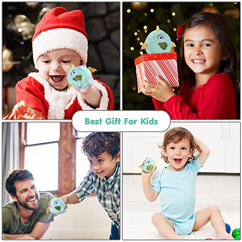 Vicloon Stressball Plüsch-Stil, Bunte Quetschball für Kinder und Erwachsene,Sensory Fidget Toy, Geschenke ADHD Autismus-Blau
