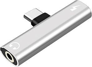 2-in-1 Type-C to 0.1 inch (3.5 mm) Conversion Adapter, Type C Earphone Conversion Adapter, PD 100W Rapid Charging, Built-in DAC, Call/Volume Adjustment, Compact Design, Compatible with Phone16