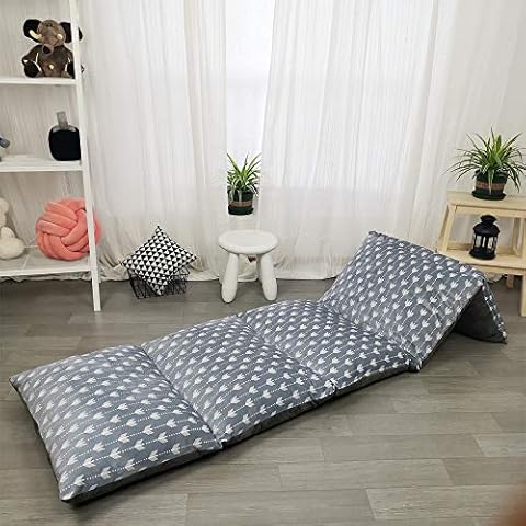 ICOPUCA Floor Lounger Pillow casing for boy Girl, Soft Minky Plush, Arrow Print, Cover/Sleeve Only! Perfect Reading and Watching TV Cushion - Excellent for Sleepovers, Queen Size; Cover