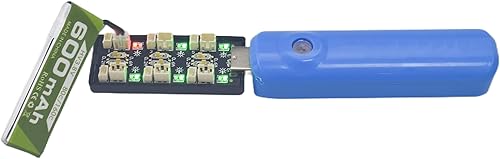 Miniatura 4 de Fytoo Batería de litio 1S 3.8V 80C 600mAh con conector de enchufe JST-PH 2.0 con cargador USB de seis canales 1S para Cinewhoop Tinyhawk Micro FPV