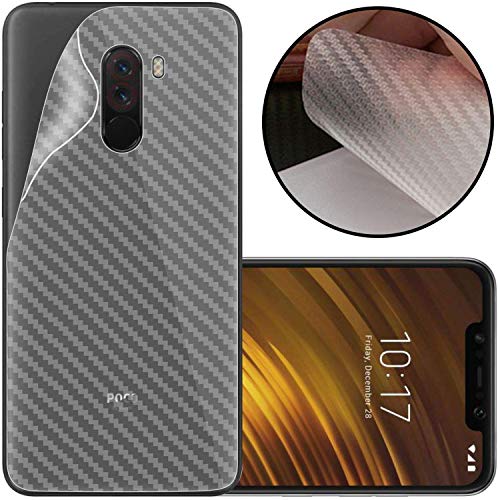 Image of Compatible with Redmi Pocophone F1 Back Screen Protective Film Carbon Fiber Skin Transparent Screen Guard Sticker