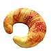Da.Wa 1 Stück Simulation Spielzeug Reisekissen Cartoon U-förmigen Nackenkissen Croissant Mittagspause Kissen