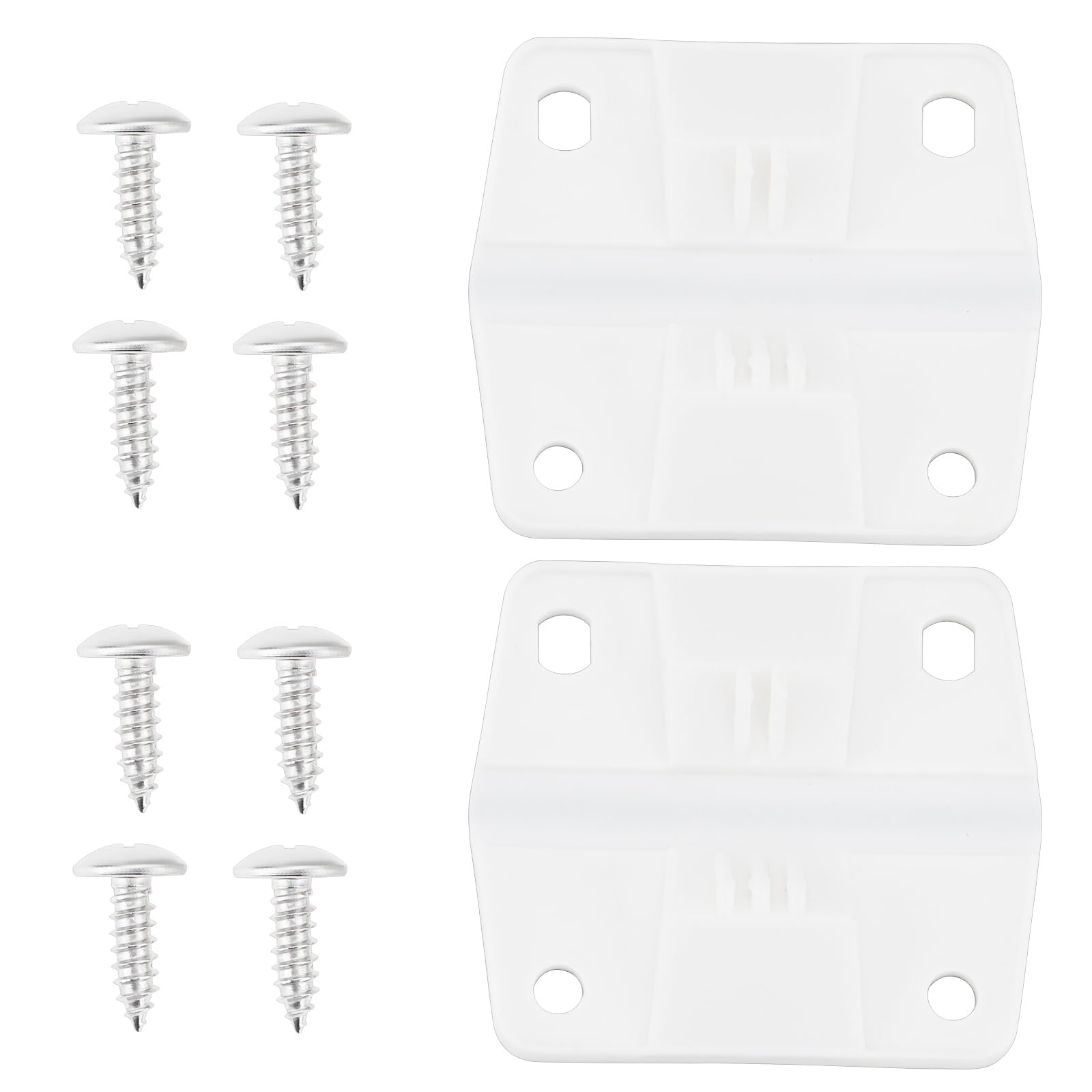 YINETTECH 2pcs Plastic Cooler Hinges Ice Chest Hinges Cooler 5256-1851 5283-1141 6262-1141 Compatible with Coleman Coolers(with 8 Mounting Screws)