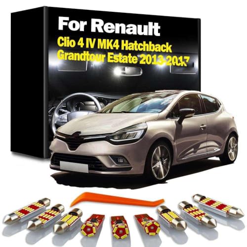 Kit luces LED para interior de coche que elimina la luz opaca en Renault Clio 4