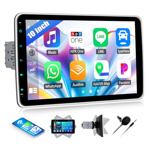 SIXWIN Autoradio 1 DIN avec Écran 10.1