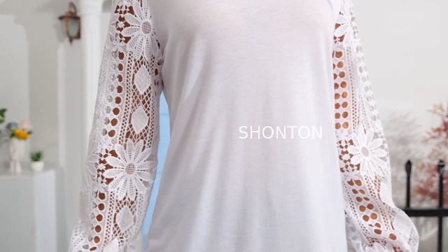 Super Chemisier Tunique Blanc En Coton Et Dentelle - Blanc Du Nil Taille S/M - Manches Courtes - Occasion Très Bon État