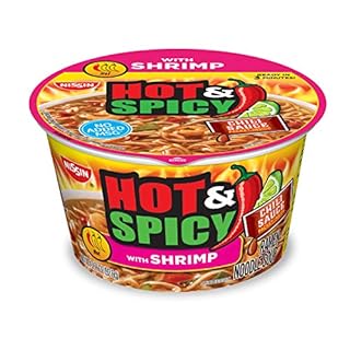 UPC 070662196625 product image for Nissin Hot & Spicy Ramen Noodle Soup, Shrimp, 3.27 Ounce (Pack of 6) (B08BQ3CMD6 | upcitemdb.com