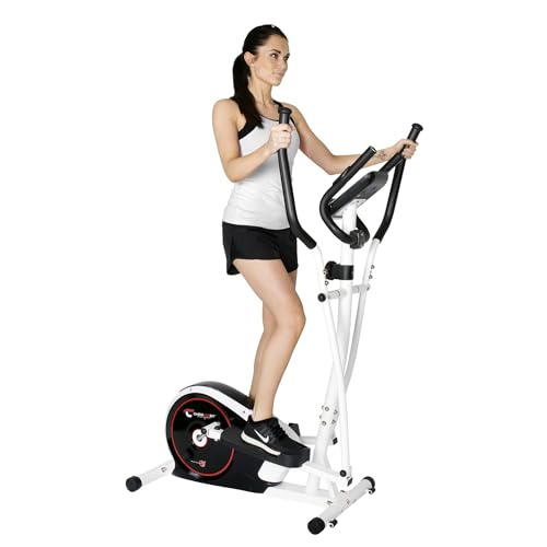Christopeit Crosstrainer für Zuhause CT 3 - leiser Ellipsentrainer - 8-stufiger Widerstand, Handpulssensoren, 7kg Magnetbremssystem, LCD-Display, Tablethalterung Christopeit Crosstrainer für Zuhause CT 3 - leiser Ellipsentrainer - 8-stufiger Widerstand, Handpulssensoren, 7kg Magnetbremssystem, LCD-Display, Tablethalterung